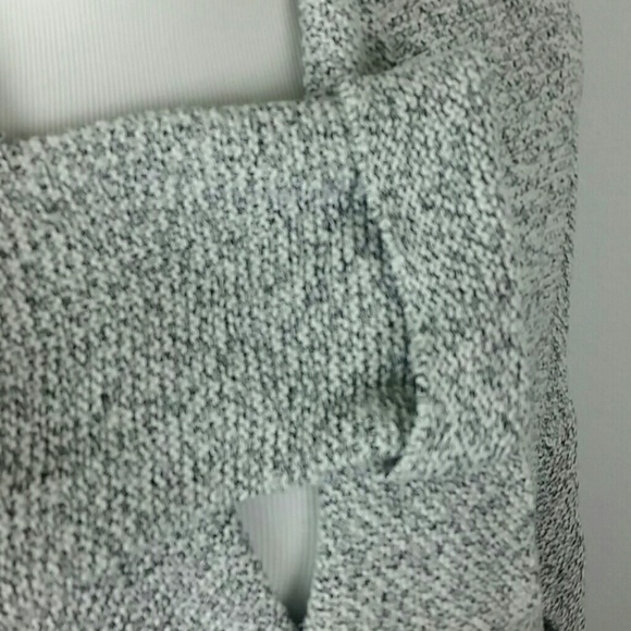 BASIC l Waterfall Gray Tweed Cardigan Sweater E1 - Picture 4 of 7